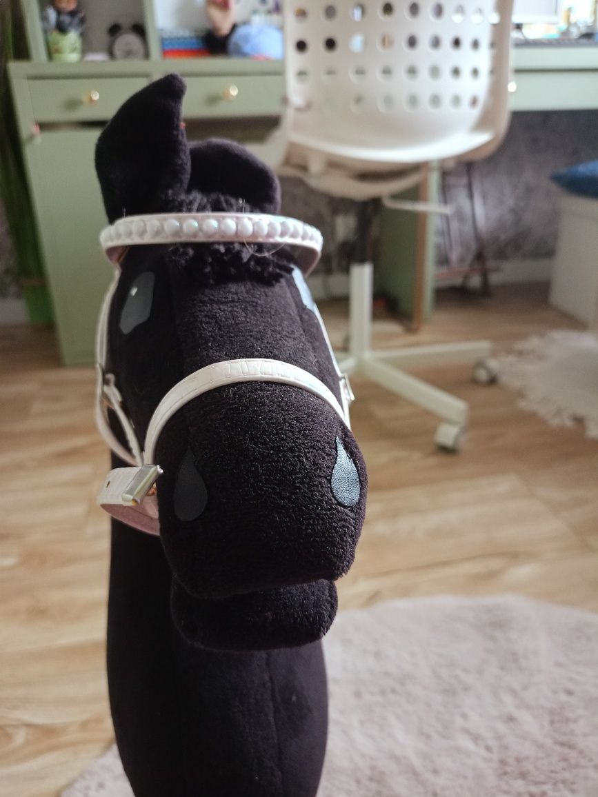 Różowe ogłowie dla hobby horse A3