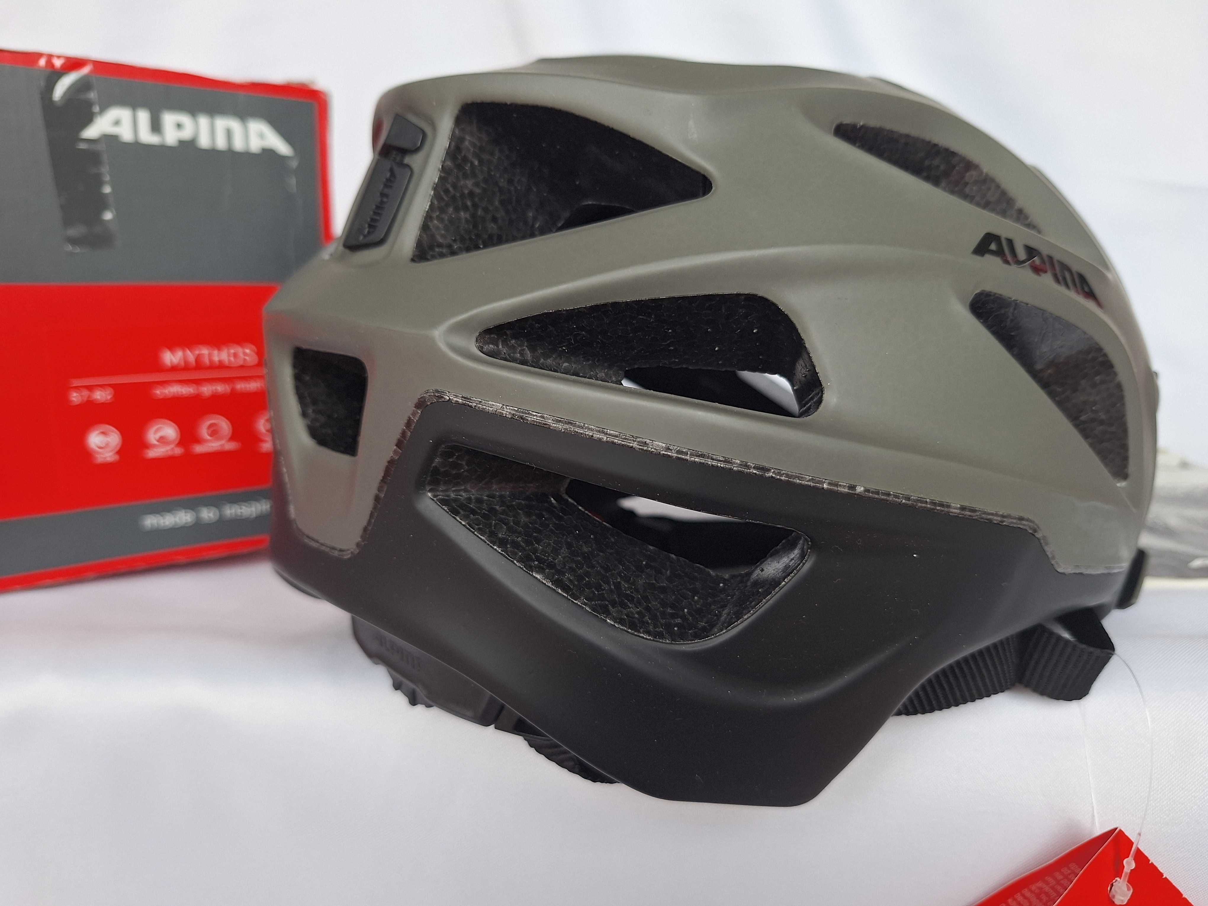 Kask rowerowy Alpina Mythos 3.0 L.E. Coffee Grey Matt L 57-62cm