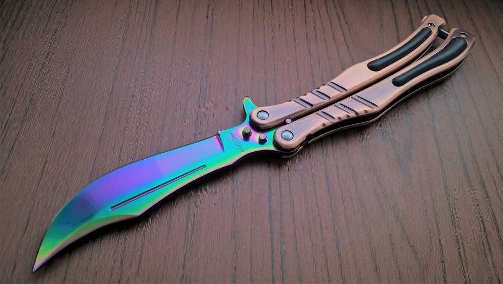 Нож бабочка, балисонг(складной) градиент из игры CS:GO