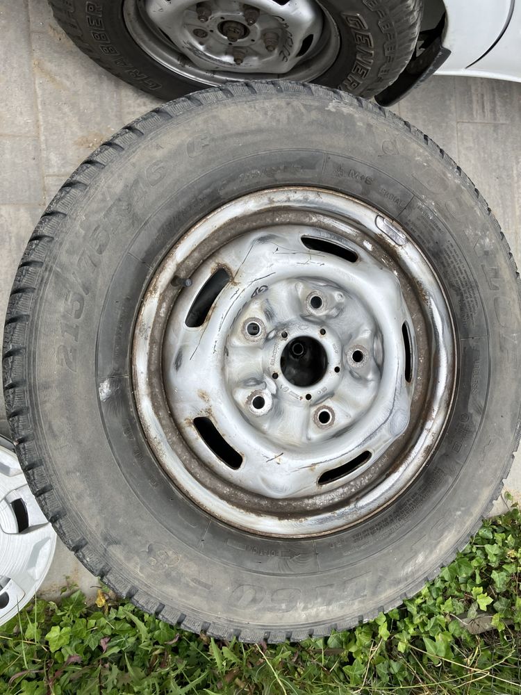 Koła opony 215/75/16C zimowe bus dunlop plus koła stalowe