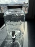 Jarro/ dispensador de agua em vidro - Novo