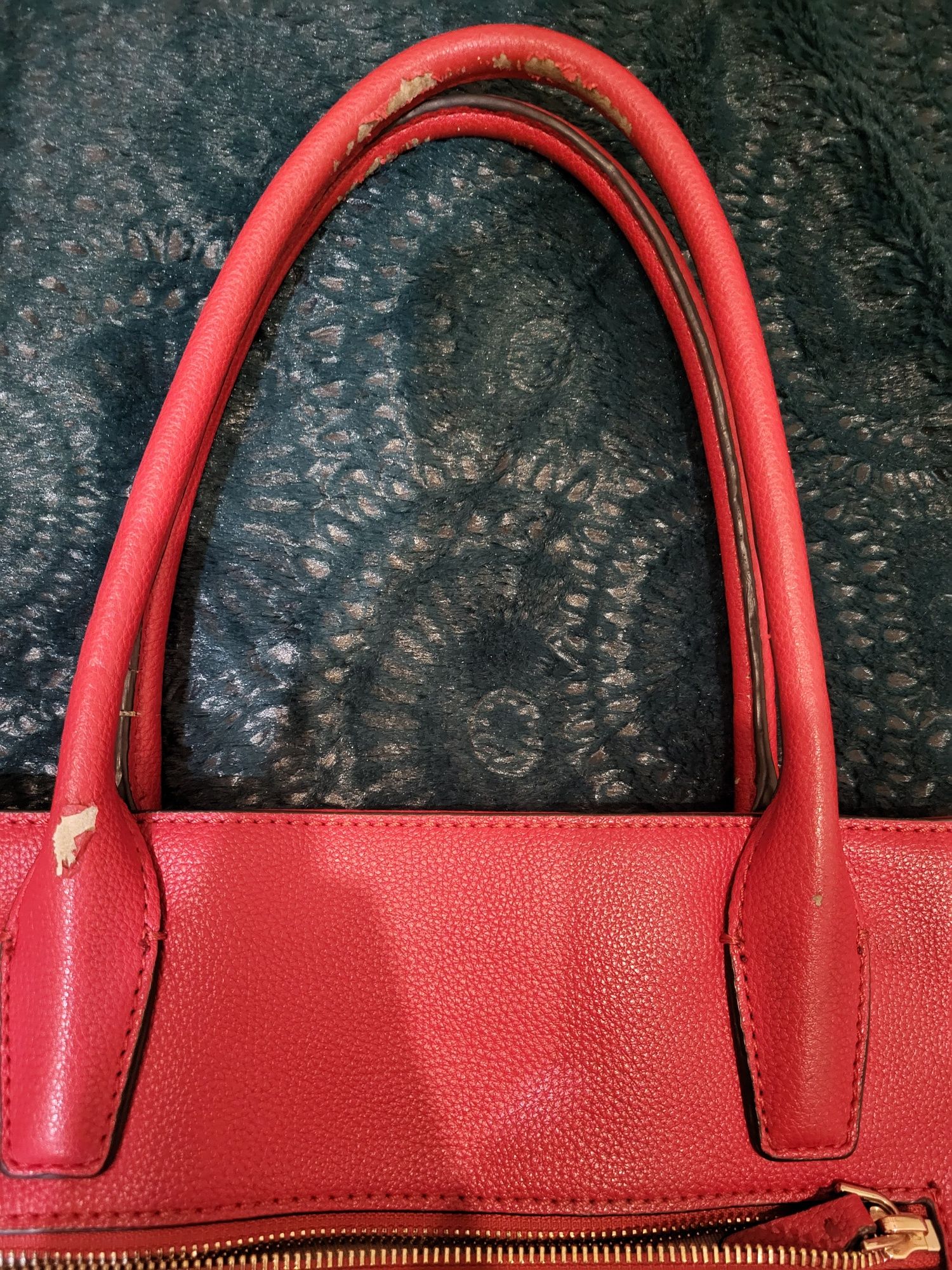 Czerwona torebka shopper Guess