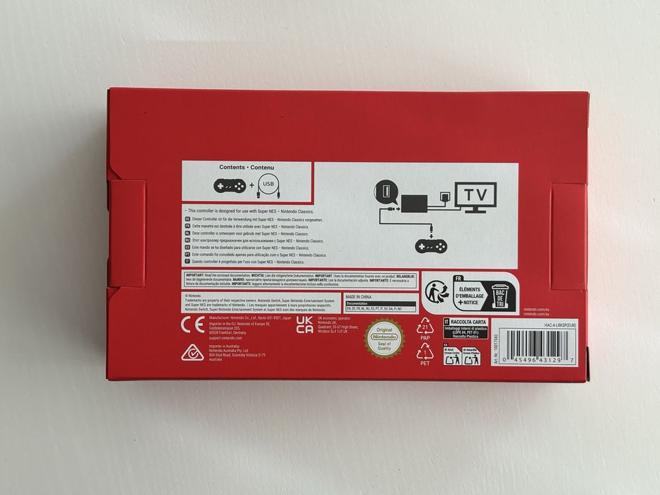 Comando Super Nintendo SNES para Nintendo Switch