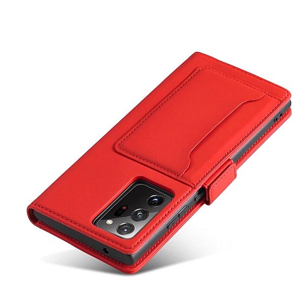 Etui Card Braders Case do Samsung Galaxy S22 Ultra czerwony