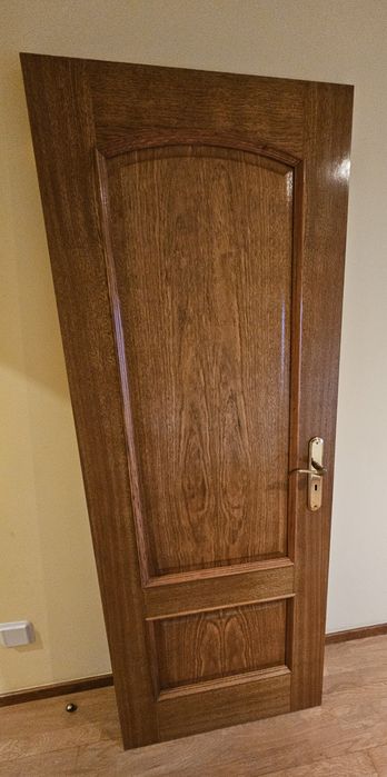 1 Porta madeira clara carvalho de interior (75x200)