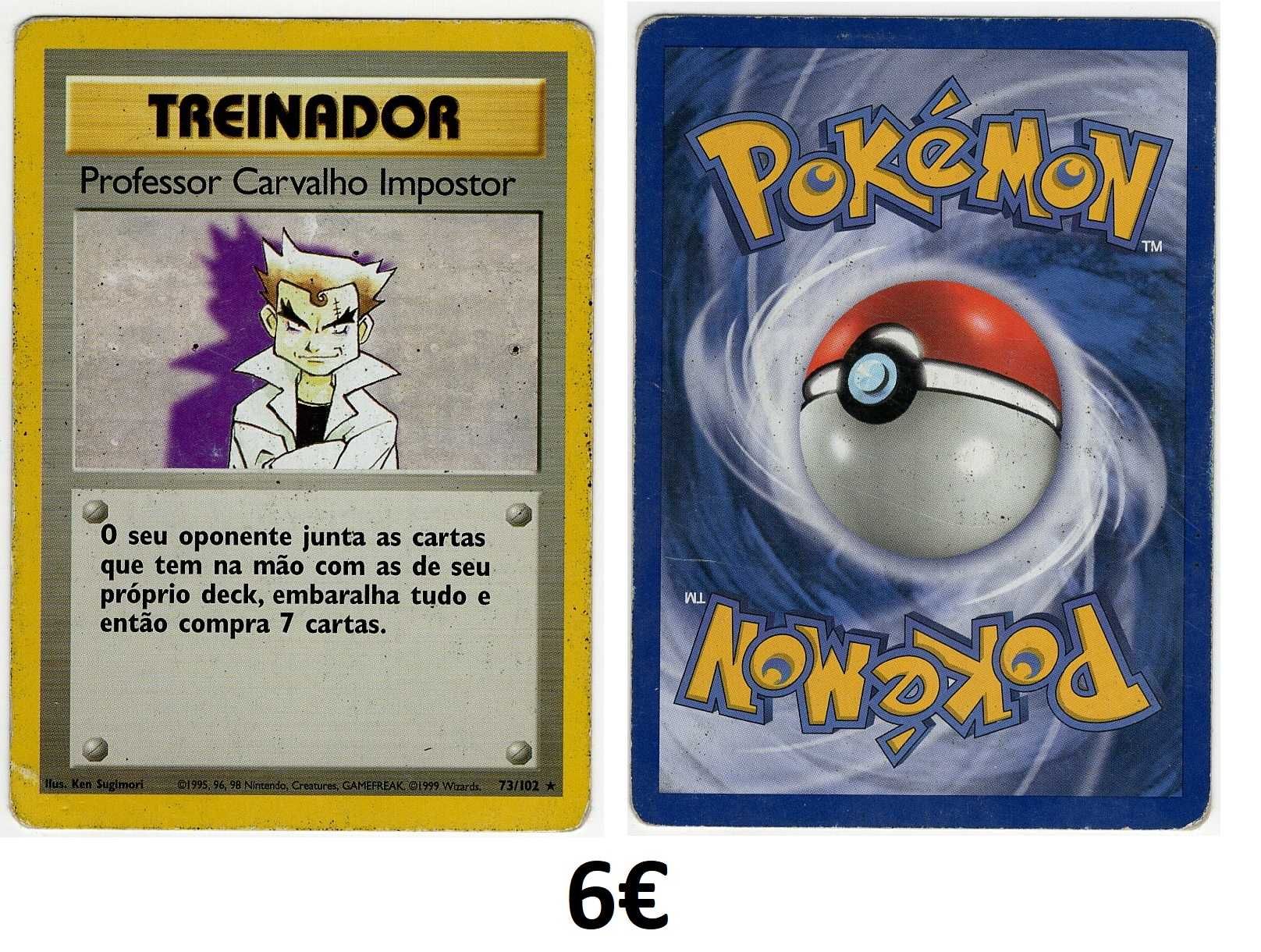 Cartas Pokemon Antigas