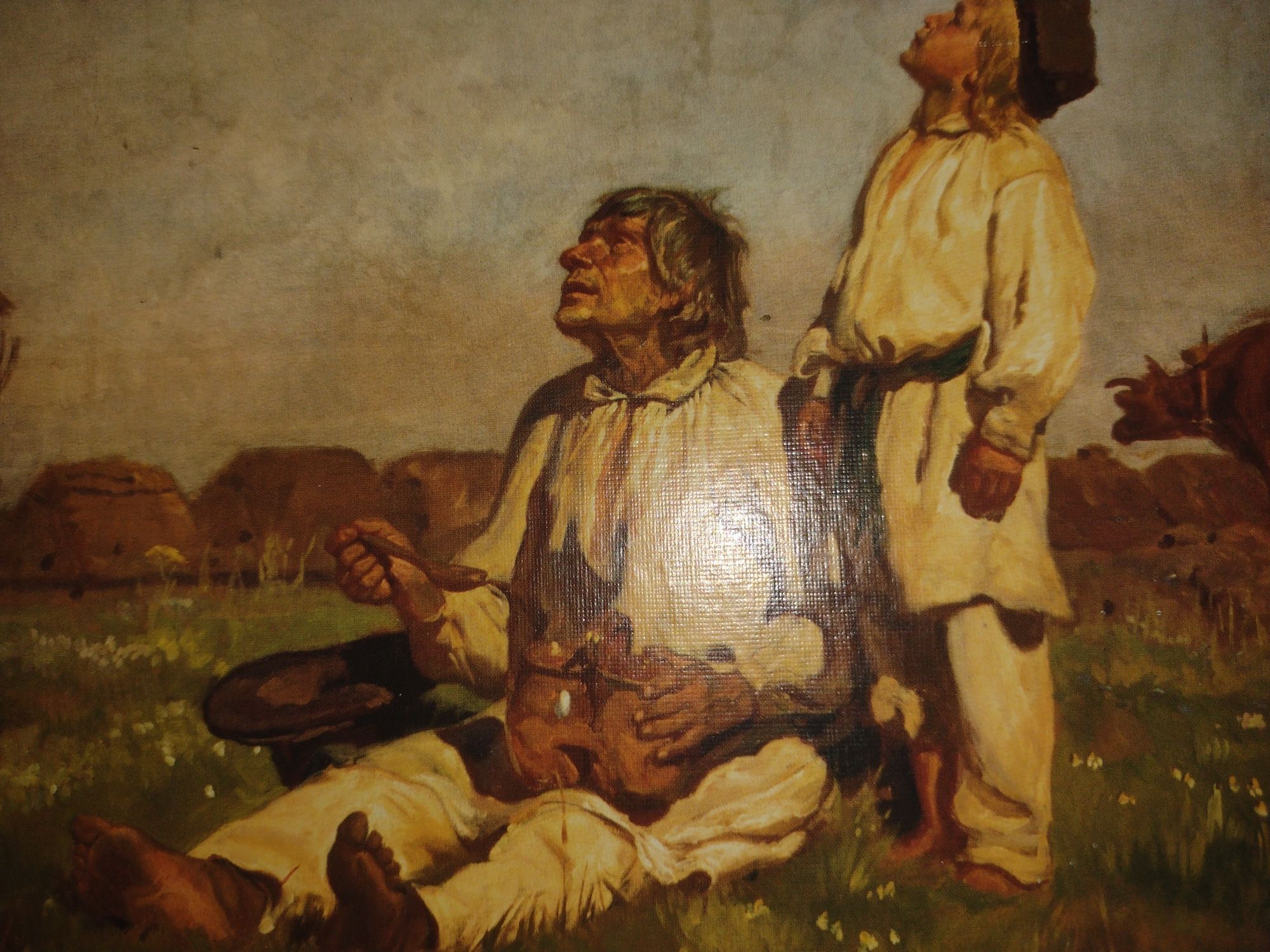 Obraz Chełmoński Józef Bociany roz.37x31cm.