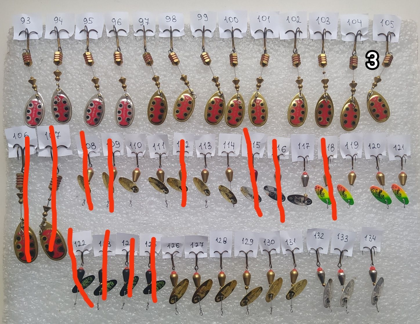 Блешні обертові Mepps, Rooster Tail, Daiwa, Bretton та інші..