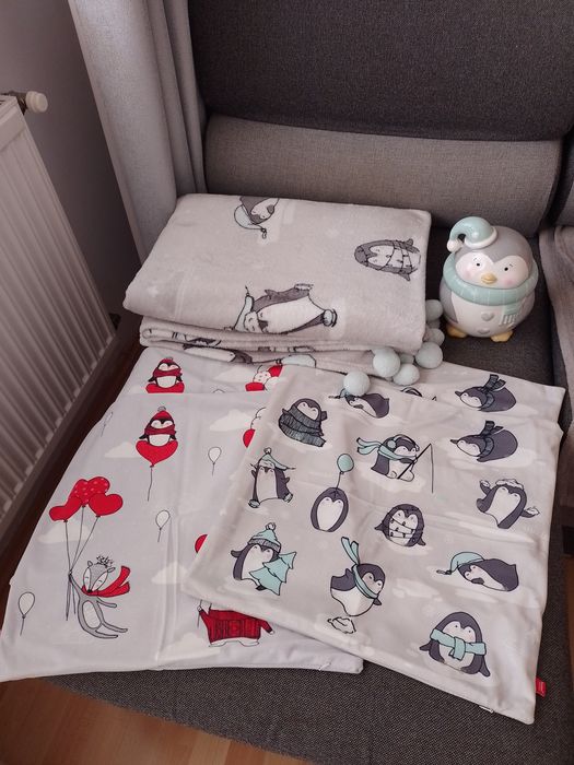 Zestaw zimowy świąteczny home and you poszewki pojemnik fartuch