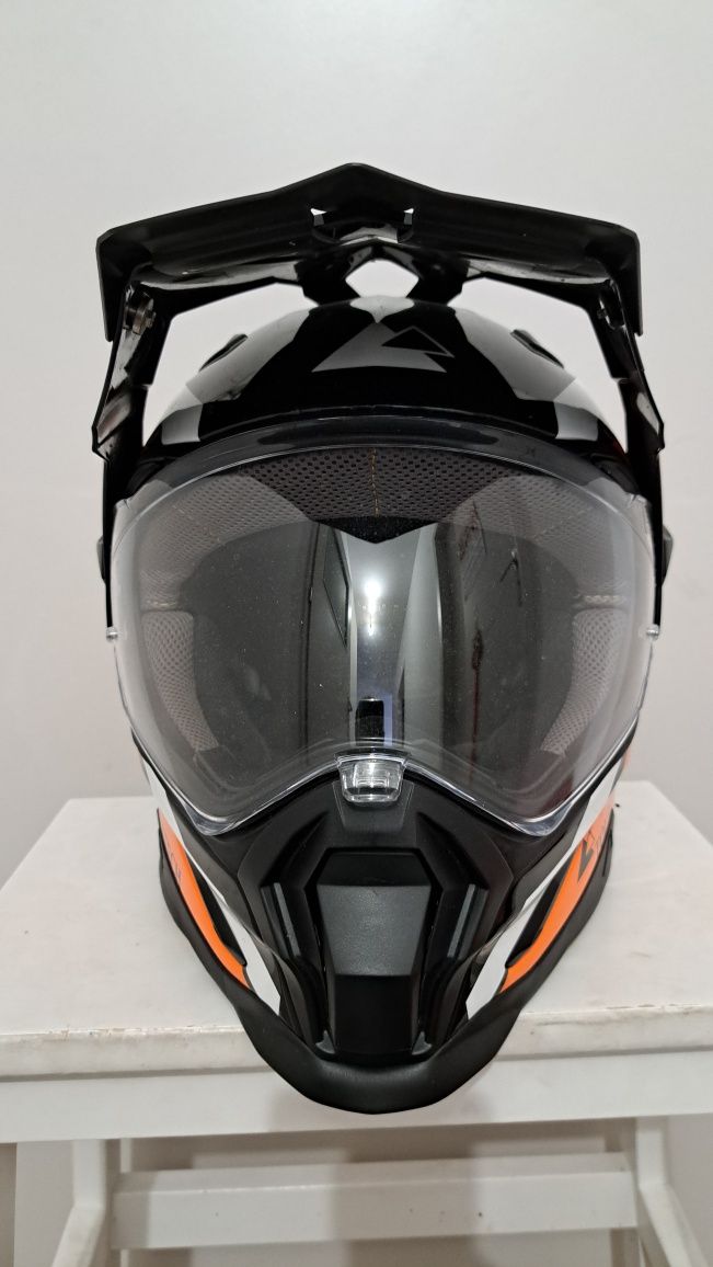 Touratech L 59-60cm aventuro carbon, niska waga! Kask adv enduro