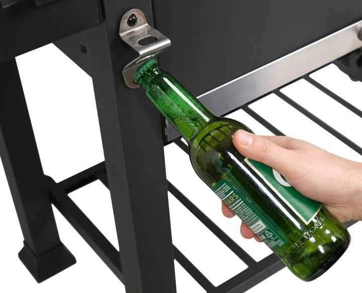 DUŻY GRILL WĘGLOWY Ogrodowy BBQ Regulowany 159cm 35KG