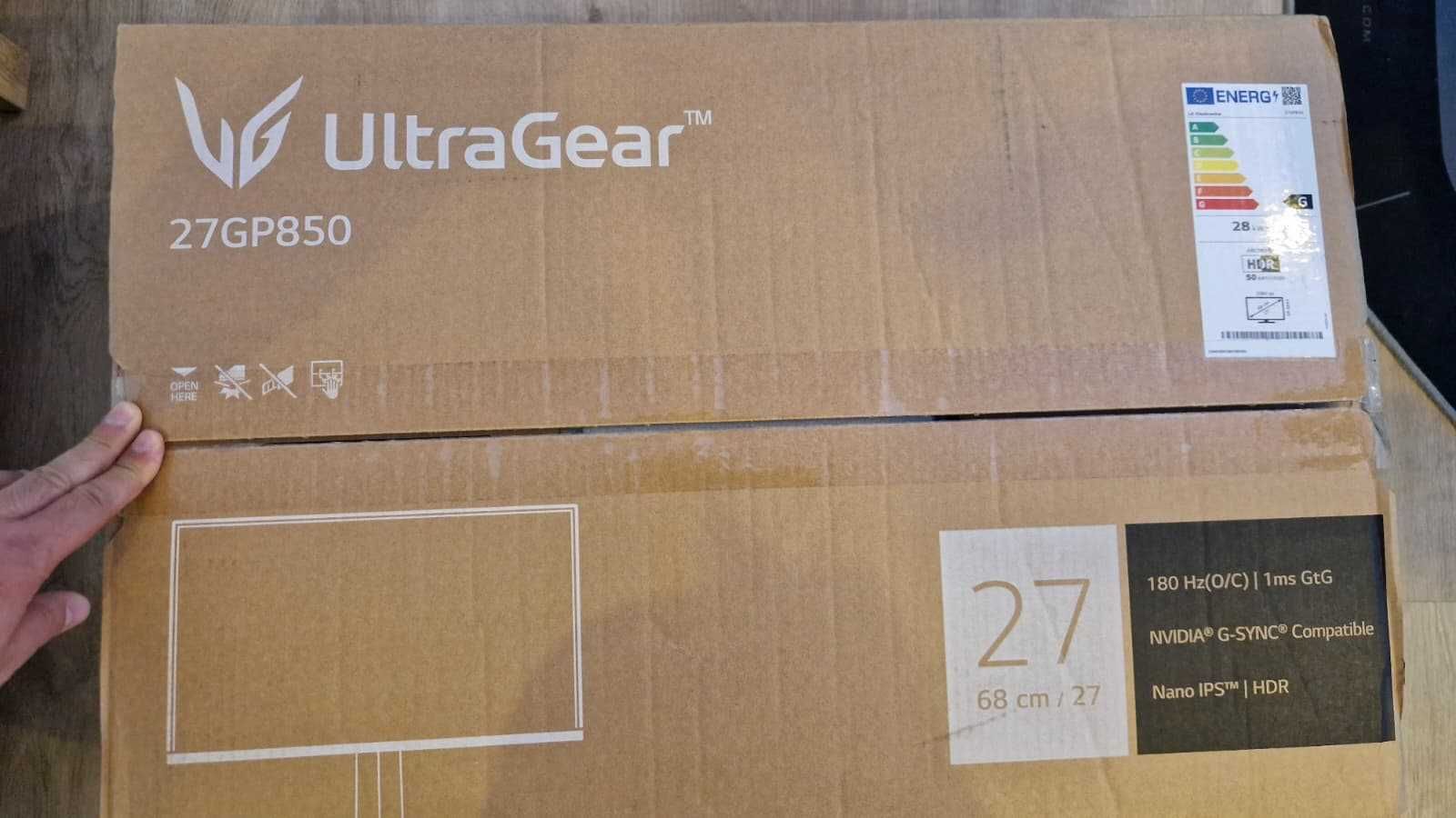 Monitor LG 27GP850-B 27" QHD Nano IPS 180Hz - Excelente Estado