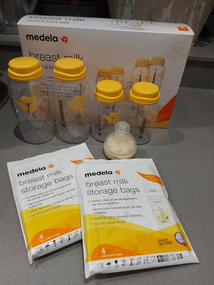 Bomba extratora de leite eletrica Medela + kit breast milk Medela