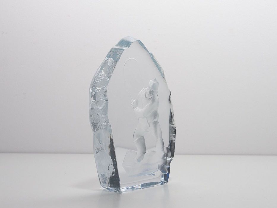 Peça decorativa em cristal - Pescador