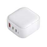 Ładowarka sieciowa UNIQ Verge Pro 66W GaN USB-C - biała