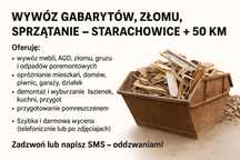 Wywóz Gabarytów, Złomu, Sprzątanie – Starachowice + 50 km