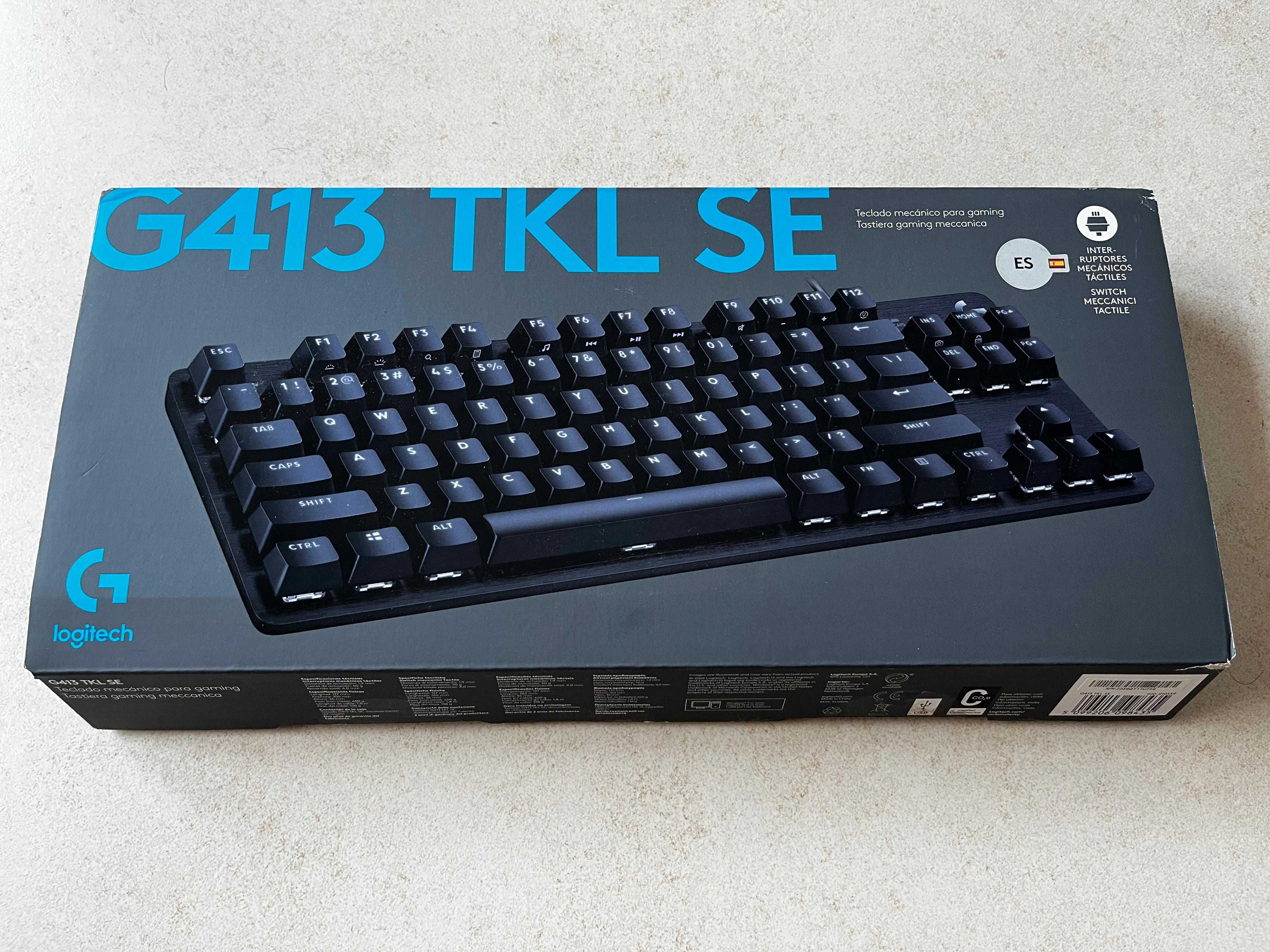 Teclado mecanico retro-iluminado Logitech G413 TKL SE