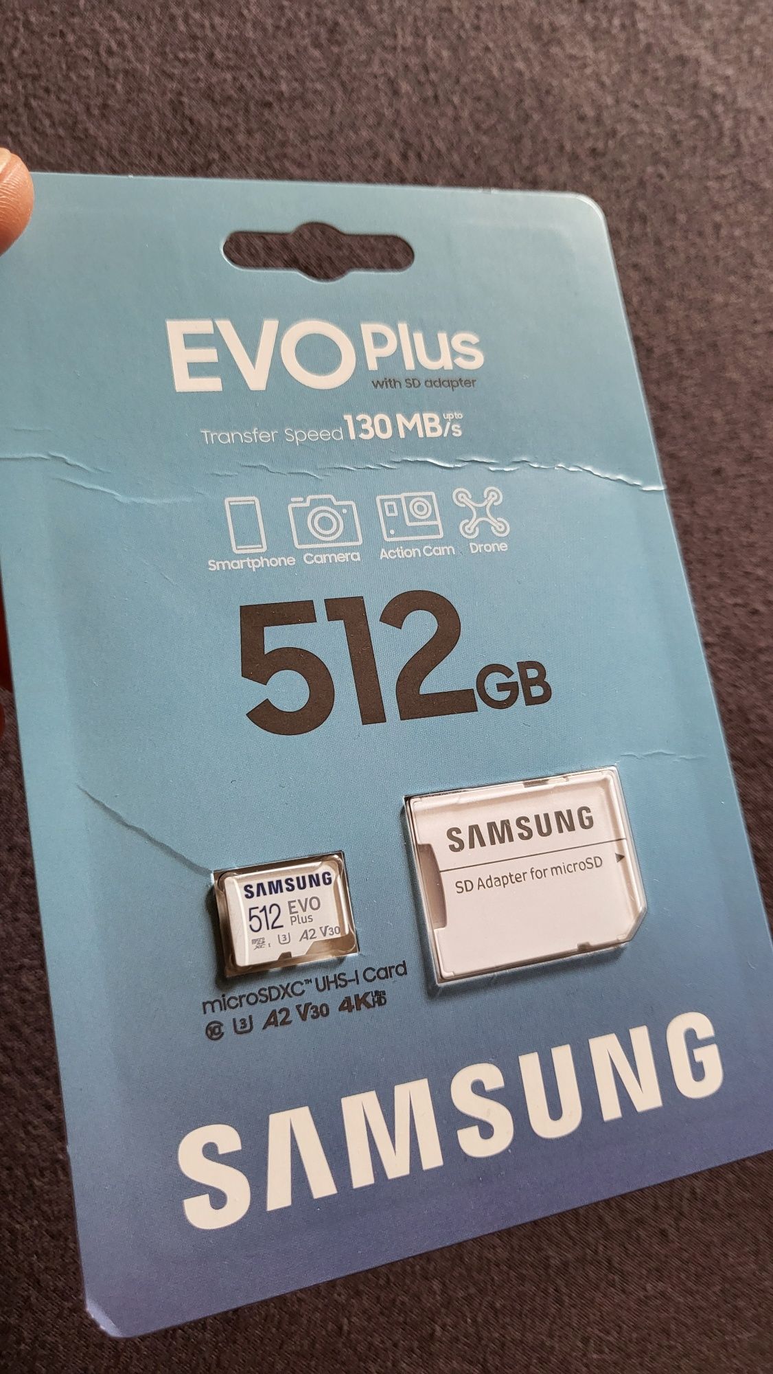 Samsung EVO 512GB 0.5TB Dysk ssd karta pamięci super szybki. ORYGINAŁ