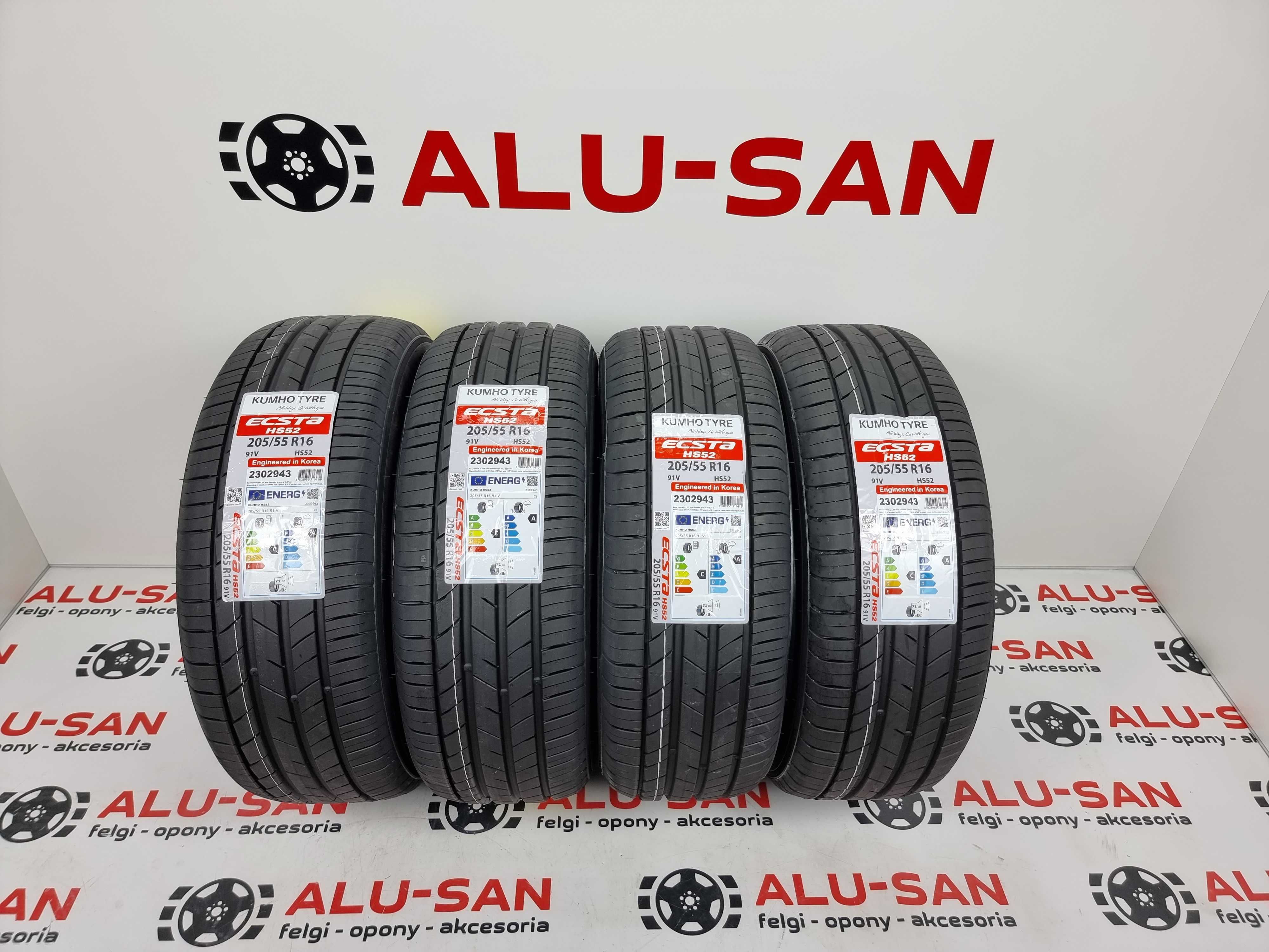 NOWE letnie OPONY 205/55R16 - KUMHO ESTA HS52 - Montaż Gratis