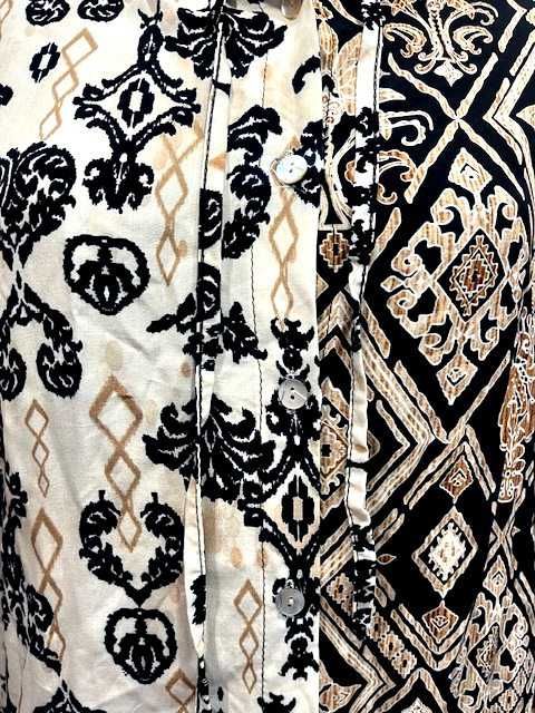 made in italy bluzka narzutka modny wzór boho ornament viscoza nowa