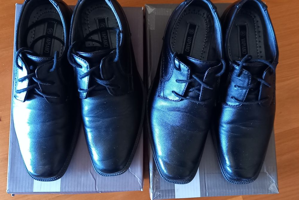 Buty chłopięce czarne galowe Vapiano (cena za 2 pary)