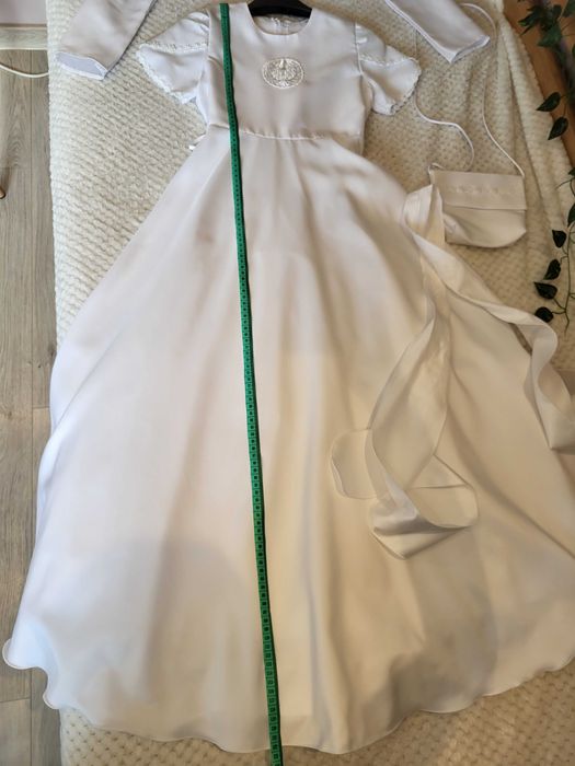 Sukienka komunijna z bolerkiem i torebką