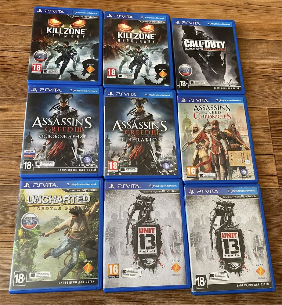Sony PS Vita: Minecraft, Gravity Rush, Lego, Killzone, Mortal Kombat