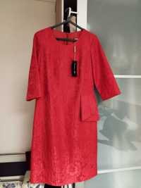 Vestido vermelho de cerimônia