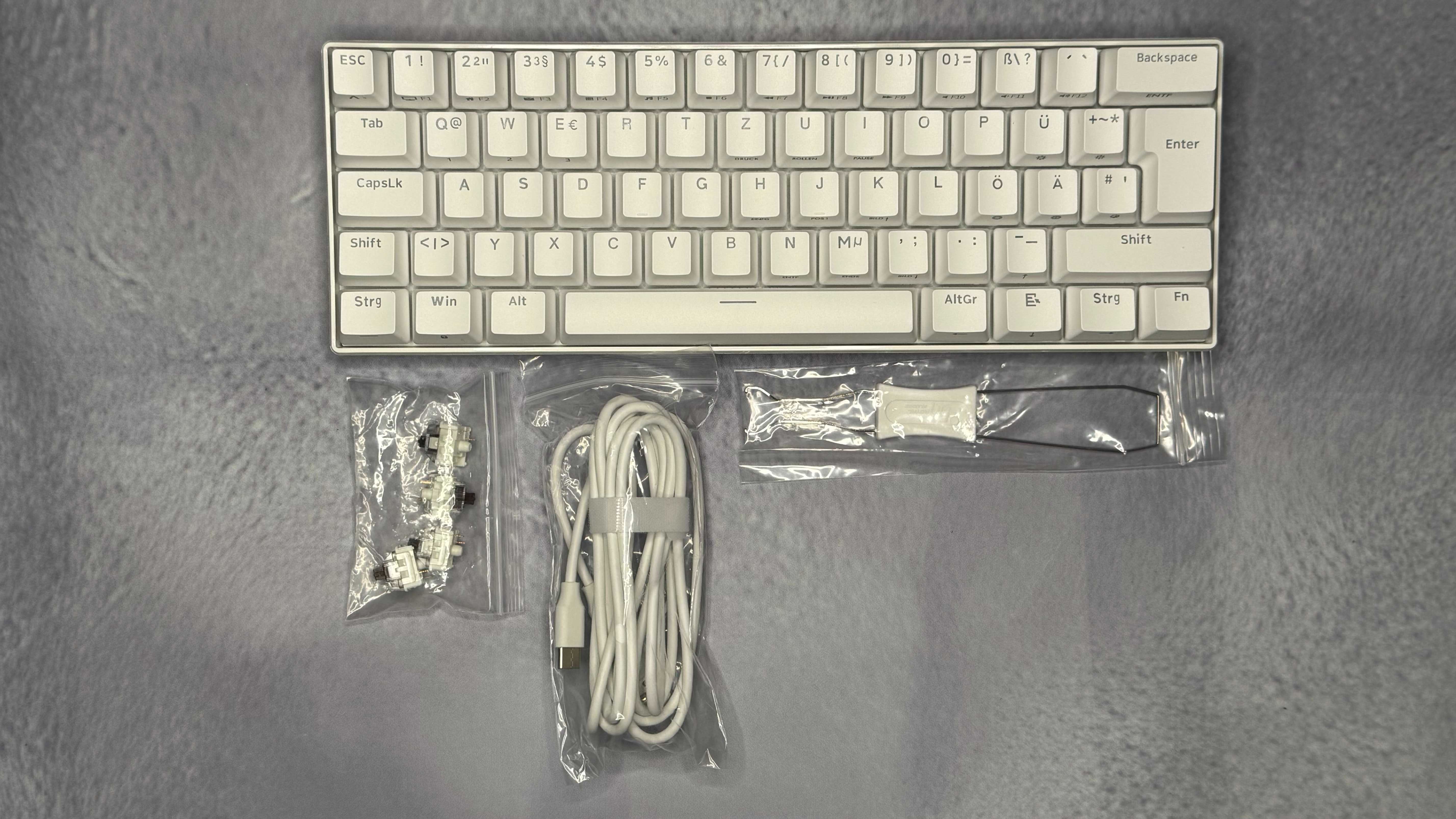 Klawiatura mechaniczna Royal Kludge RK61 biała Podświetlana RGB
