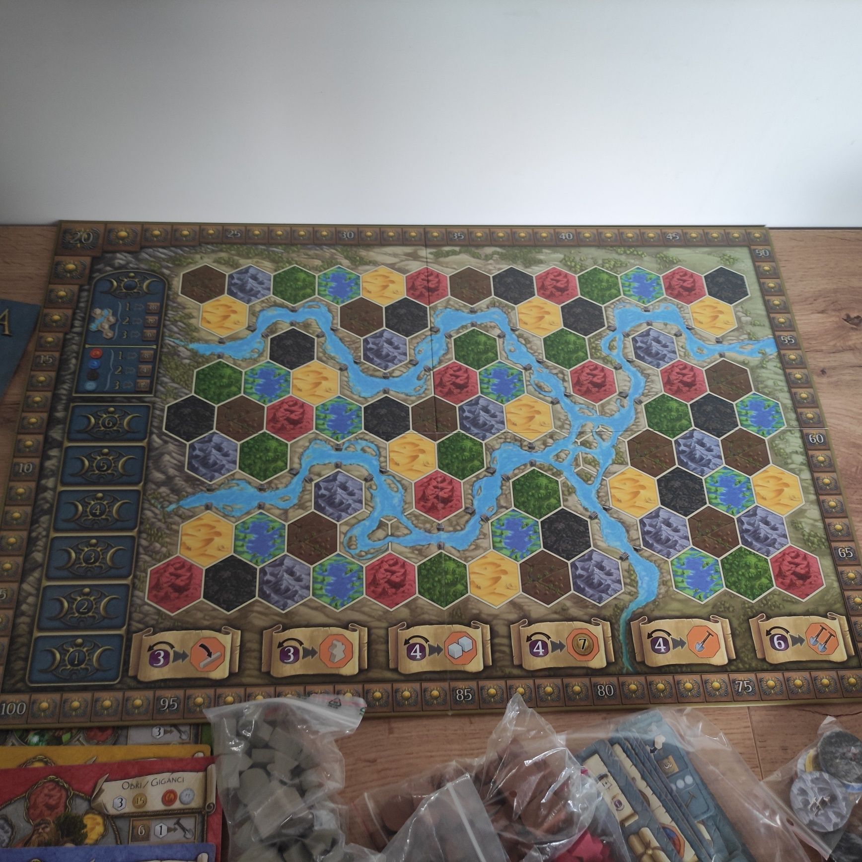 Gra planszowa Terra Mystica + dodatek Ogień i Lód + mini dodatek