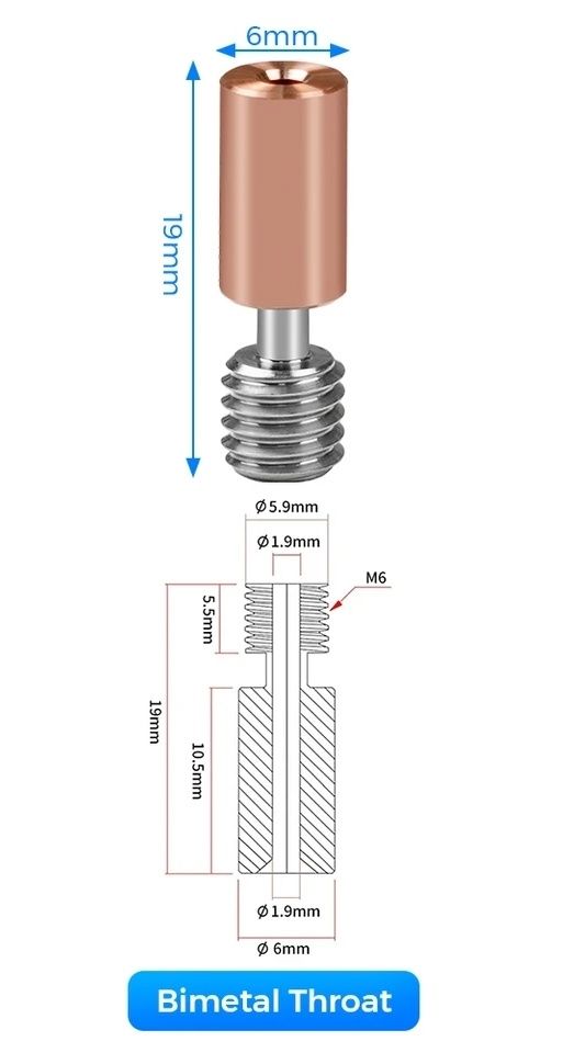 Друкуюча головка (хотенд, hotend) для 3d принтеру Ender3 V3 SE