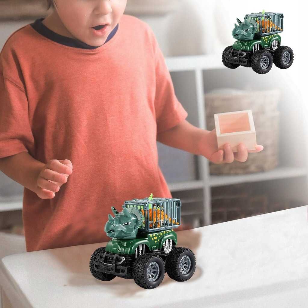 2 szt. Model ciężarówki do transportu dinozaurów, spp700