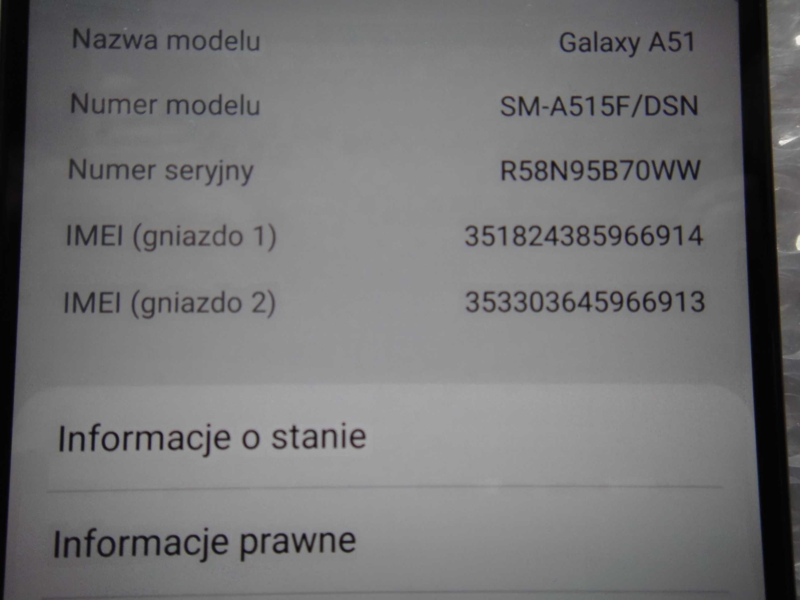 Samsung Galaxy A51 Sm-A515Fn/Ds 128/4Gb.