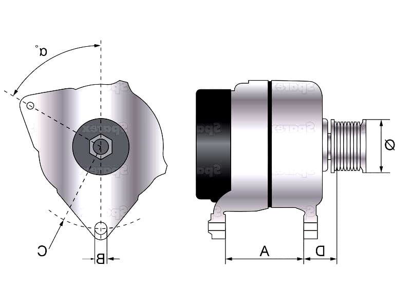 Alternator (Mahle) - 14V, 80 Amper DRA3454