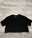 Czarny crop top new yorker
