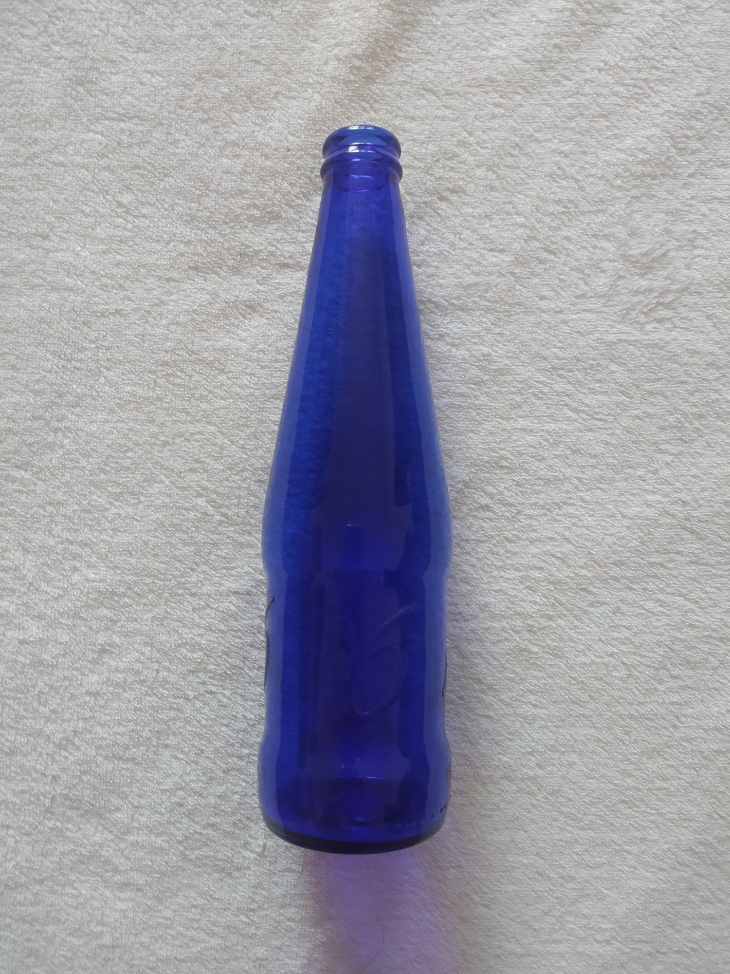Butelka ozdobna niebieska