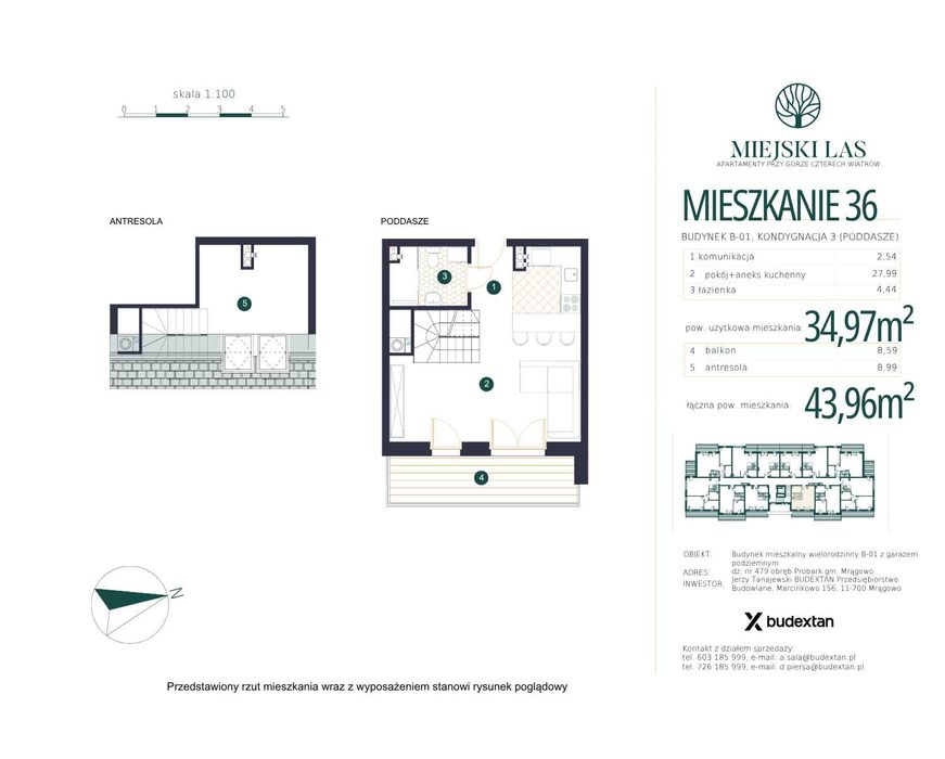 Nowe mieszkanie 44m nad jeziorem Mrągowo Góra 4 Wiatrów Miejski Las 14