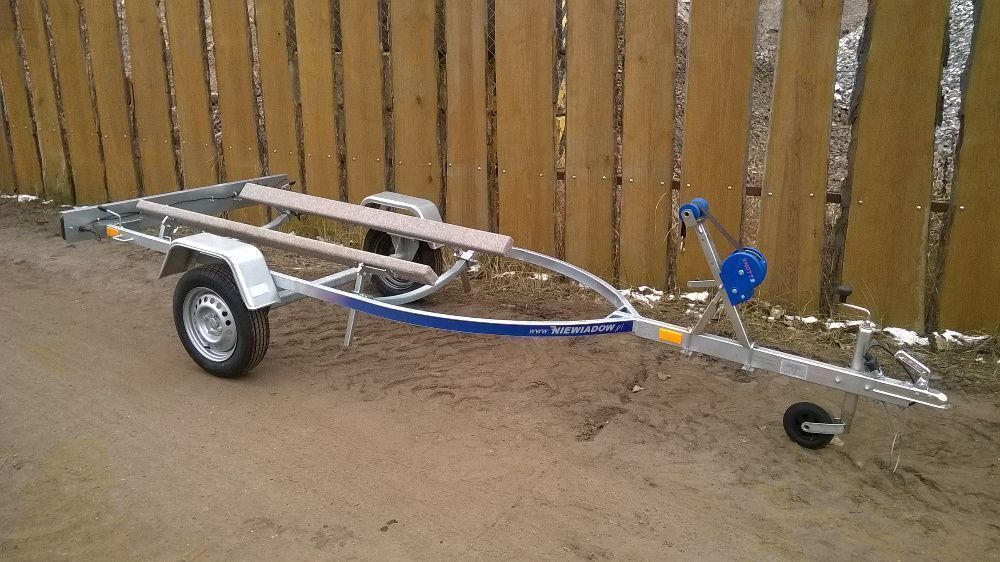 Przyczepa pod skuter ponton  małą łódź Niewiadów do 3,5m p750s dostawa