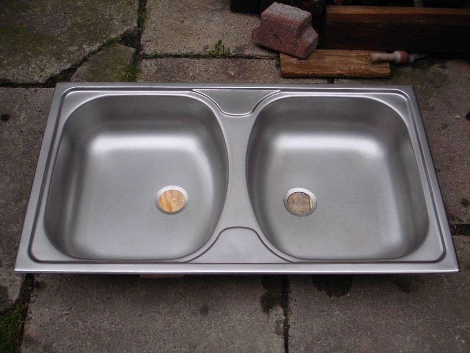 Zlewozmywak , zlew kuchenny podwójny