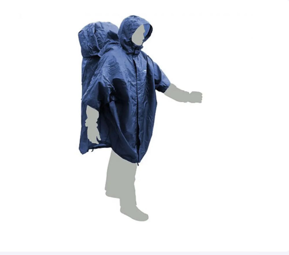 PonchoBag Terra Incognita синий размер S/M плащ защита одежда от дождя