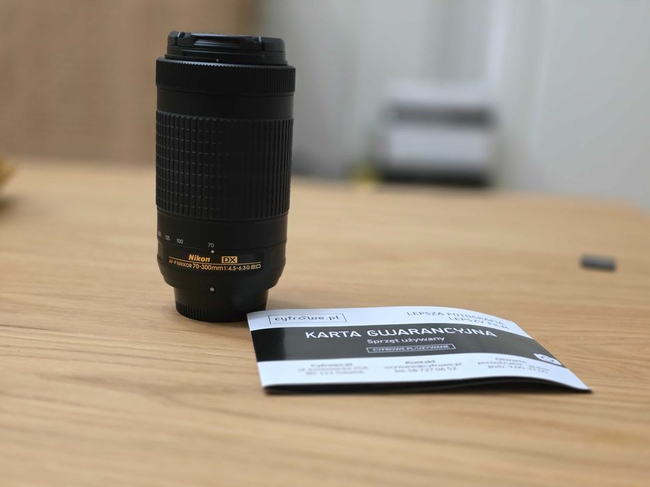 Obiektyw Nikon AF-P DX Nikkor 70-300mm f/4.5-6.3G ED tele gwar 04.2026