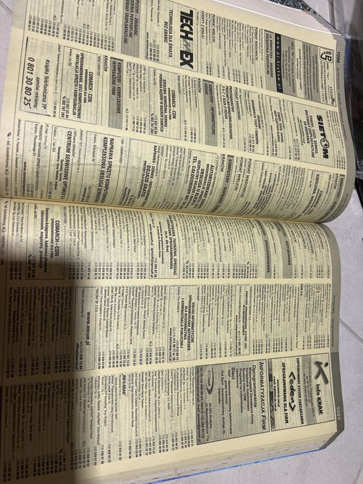 Ksiazka telefoniczna Krakow 2024/5 zabytek kolekcja