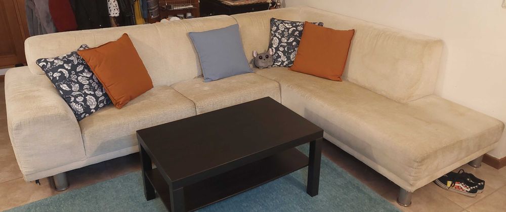 Sofá chaise longue branco