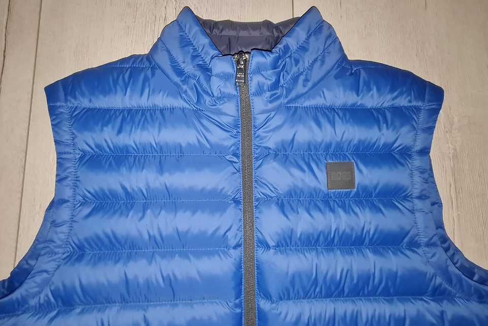 NOWA Bezrękawnik/Kamizelka męska HUGO BOSS (rozmiar M/L) NIEBIESKA