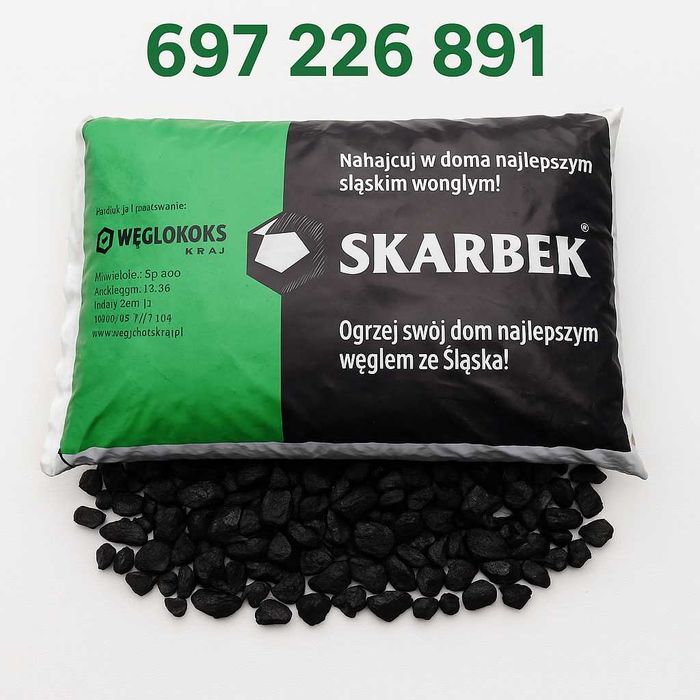 Ekogroszek Skarbek Luz wegiel kostka orzech pellet ZapewniamyTransport