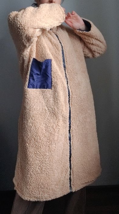 Дкухстороння куртка пальто пуховик M-L