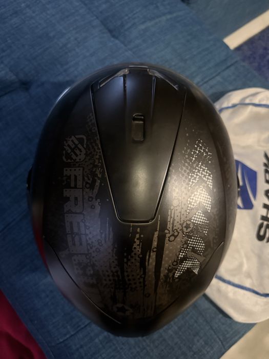 Capacete de moto shark, com luses e saco do capecete