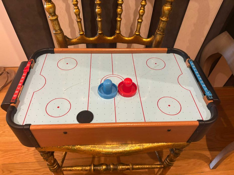 Jogo de mesa Hockey Aire sobre mesa madeira