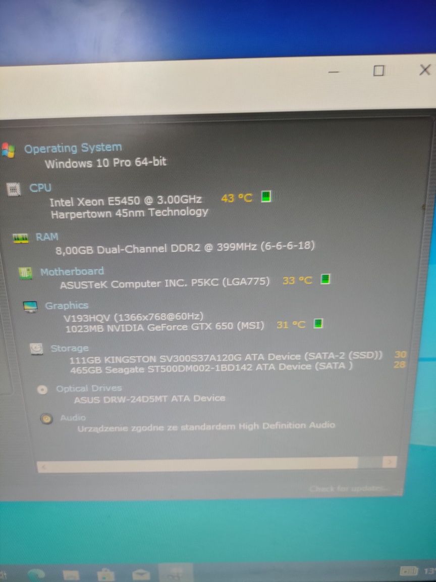 Komputer Intel Xeon 4x3.0Ghz GTX 650 8GB RAM DYSK SSD+HDD OKAZJA!