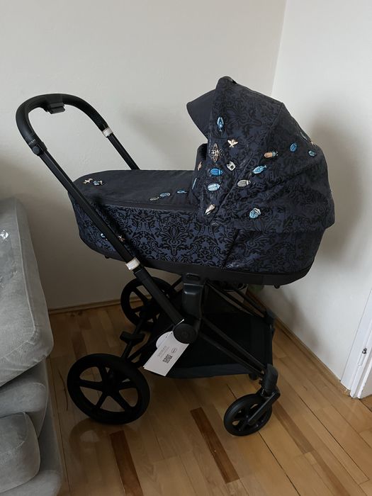 Wózek głęboki cybex priam 4.0 black matt jewels of nature